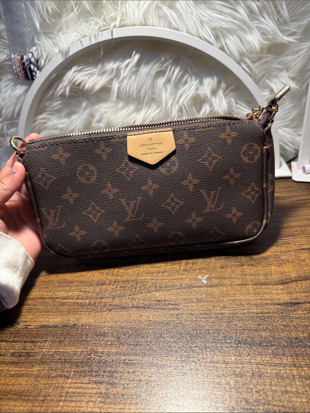 Louis Vuitton Monogram Canvas Pochette in Brown
